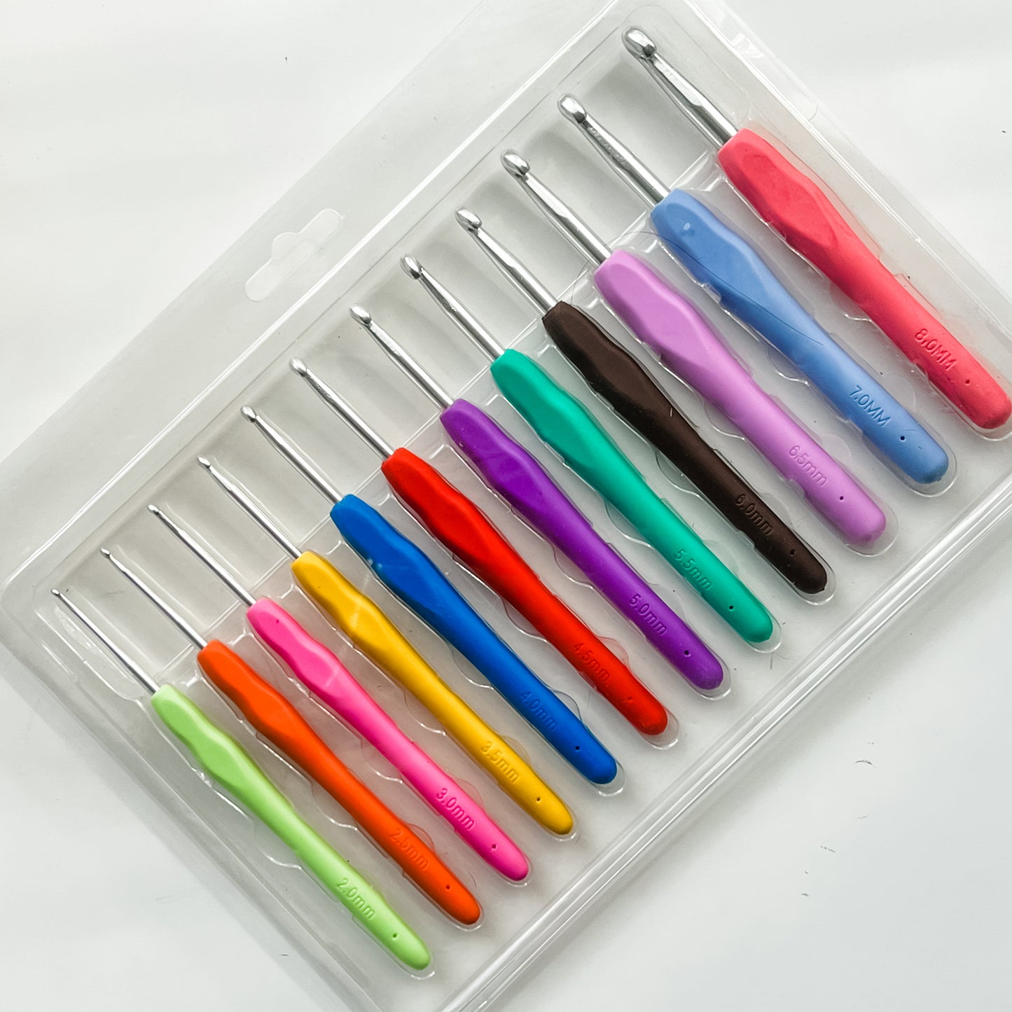 12 Pack Soft Touch Crochet Hooks