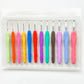 12 Pack Soft Touch Crochet Hooks